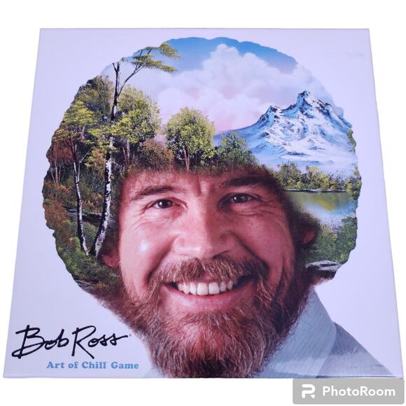 Bob Ross Game The Art Of Chill for 2-4 Players Ages 12+ Game Night Complete - Picture 1 of 2